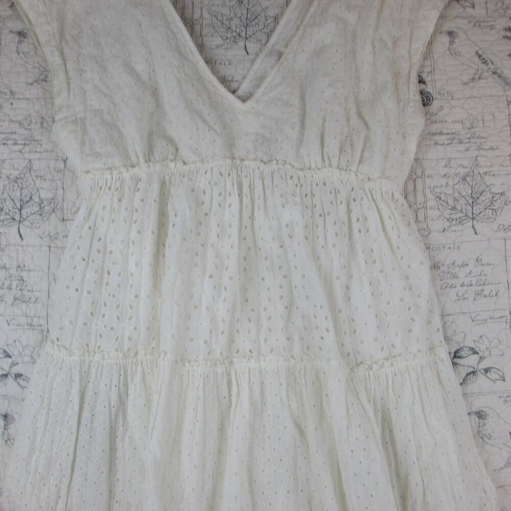 Anthropologie White Eyelet Maxi Dress - Picture 12 of 16